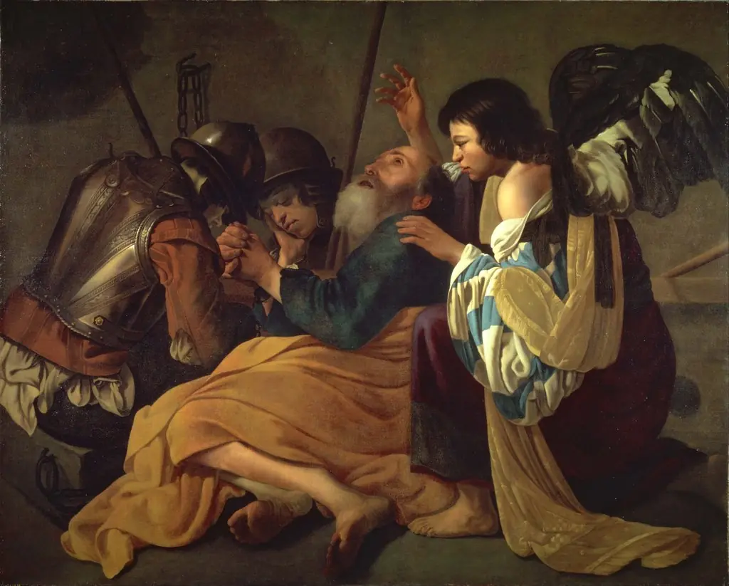 The Liberation of St. Peter, by Hendrick ter Brugghen, oil, 1618