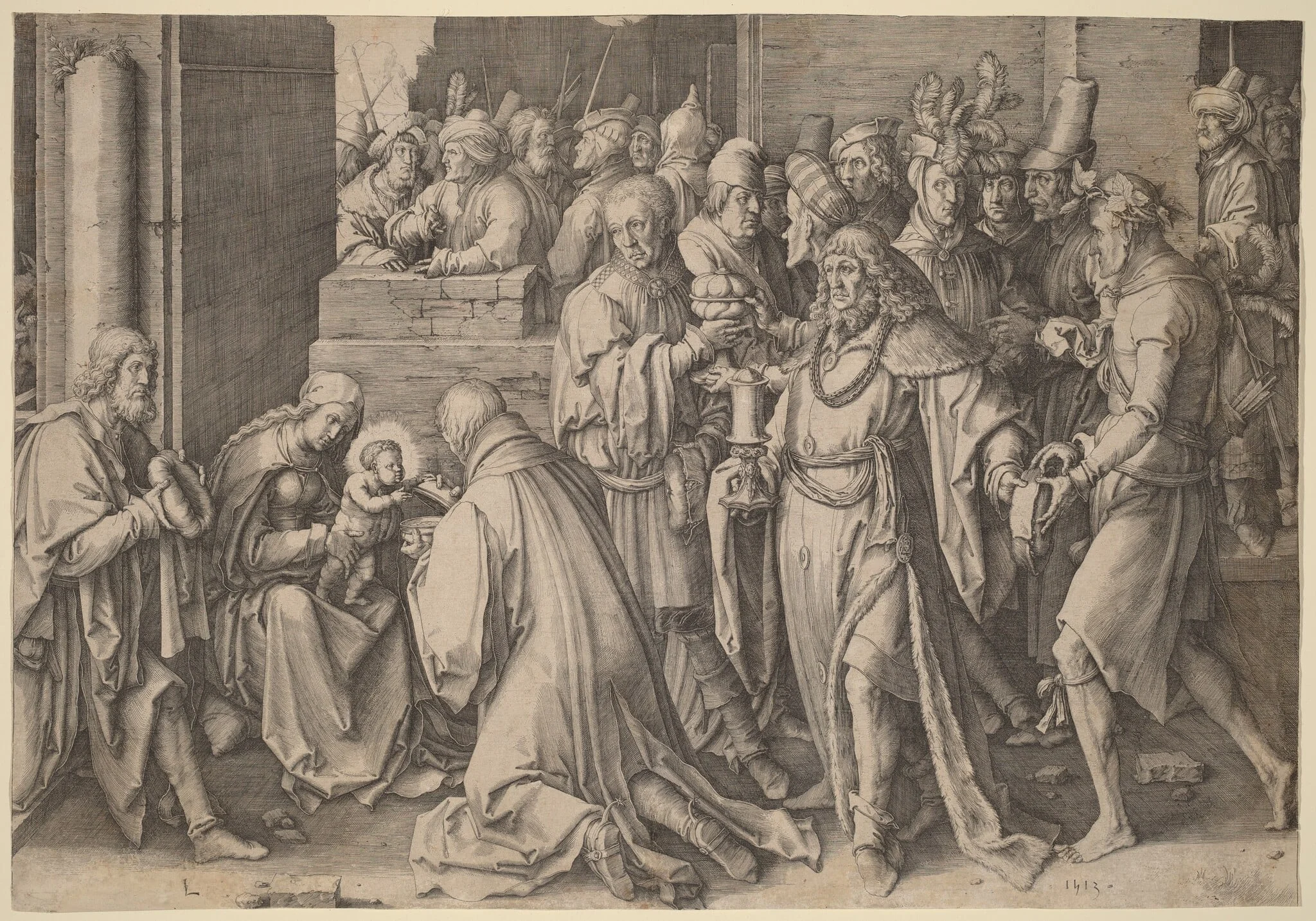 The Adoration of the Magi, detail