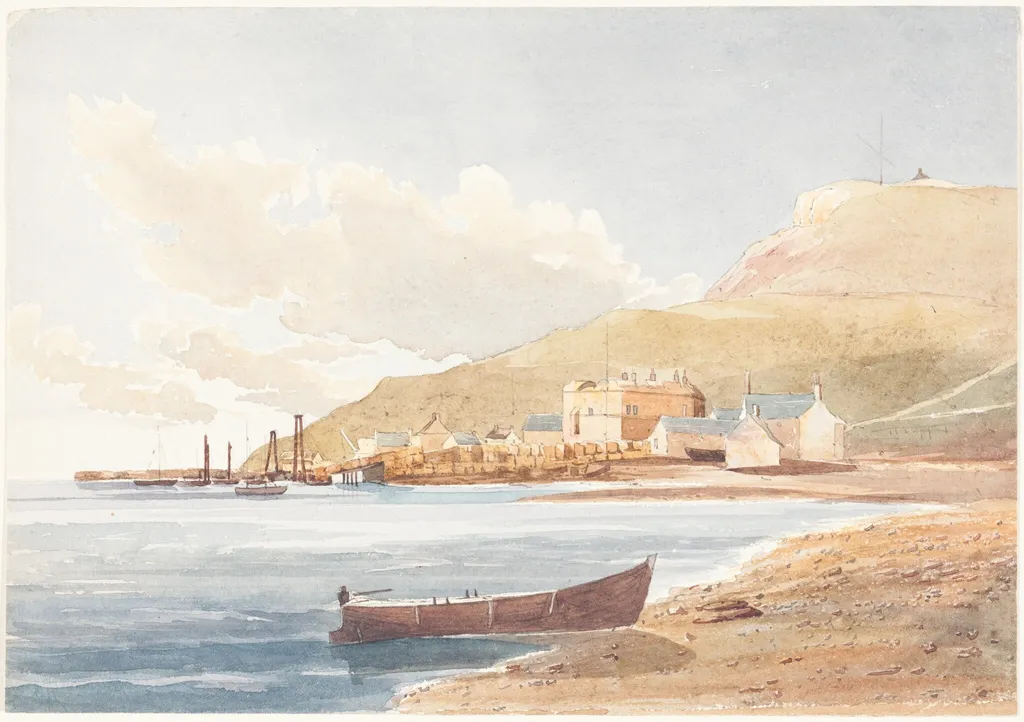 Portland Castle, Dorset, by James Bulwer, graphite, 1836