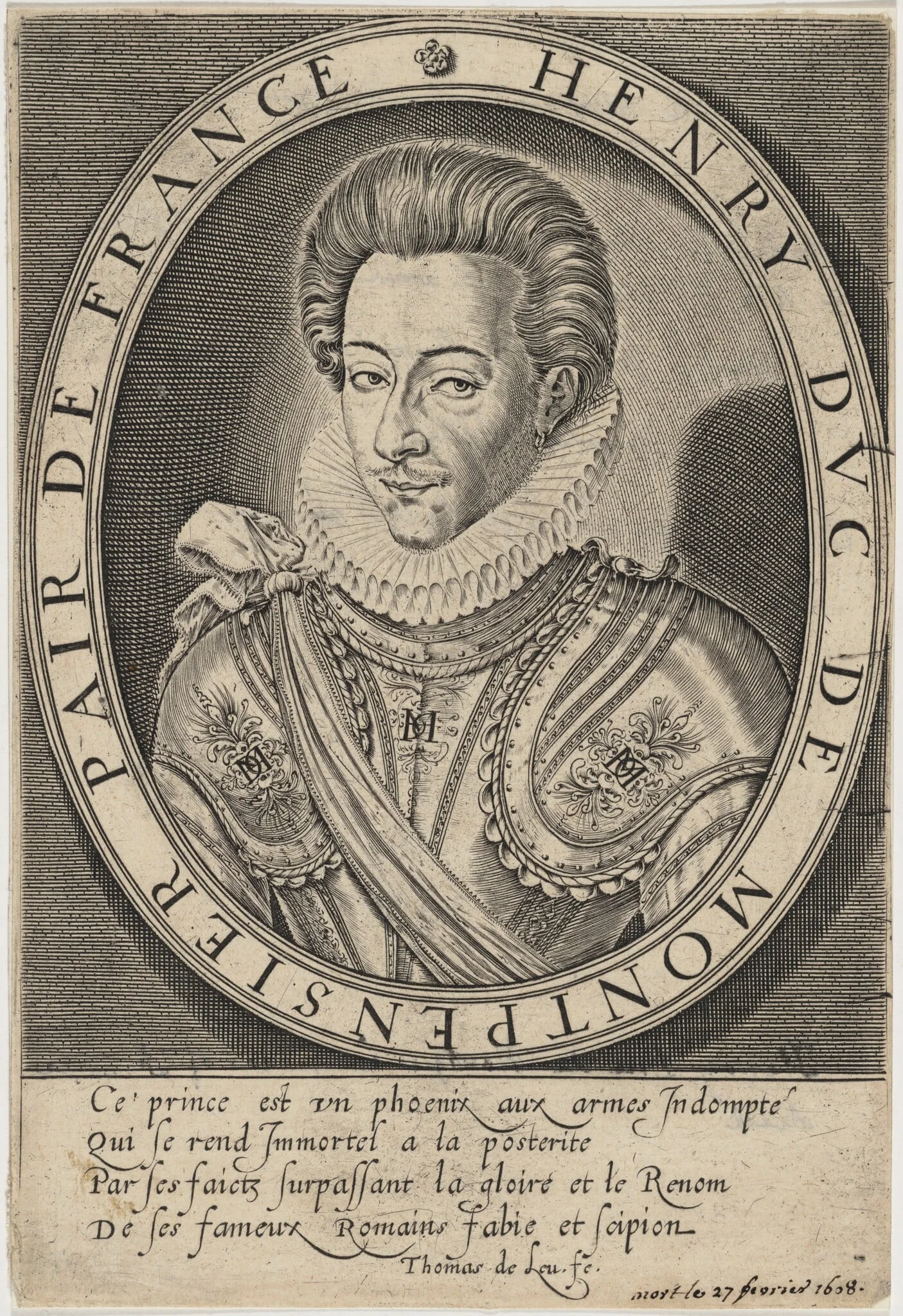 Henry, Duc de Moutpensier, detail