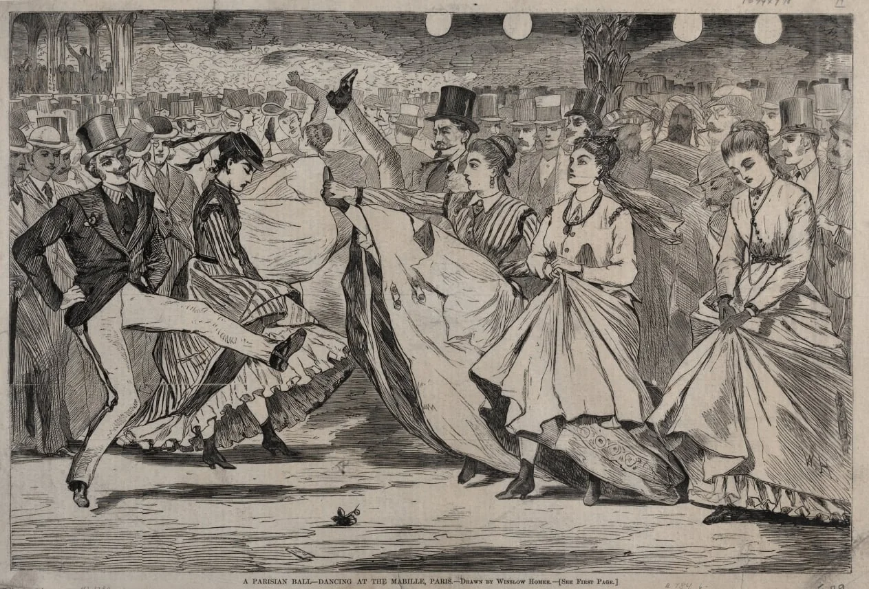 A Parisian Ball - Dancing at the Mabille, Paris, detail
