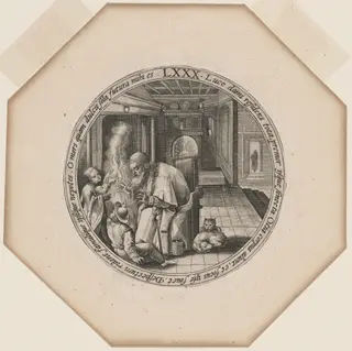 LXXX: Eighty Years, by Crispijn van de Passe I, ink, 1599