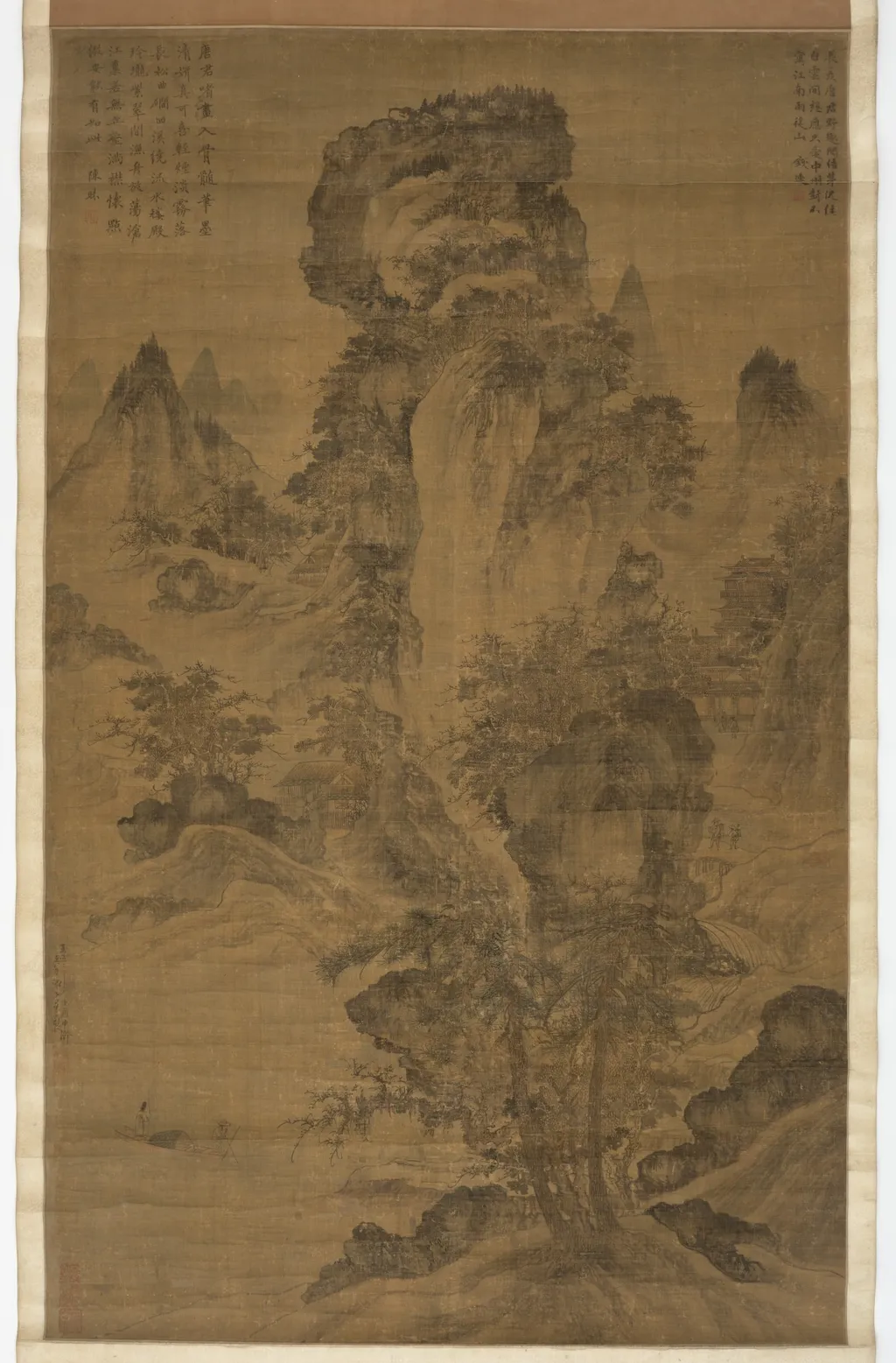 Fishing on an Autumn River, by Tang Di, unspecified, 1343