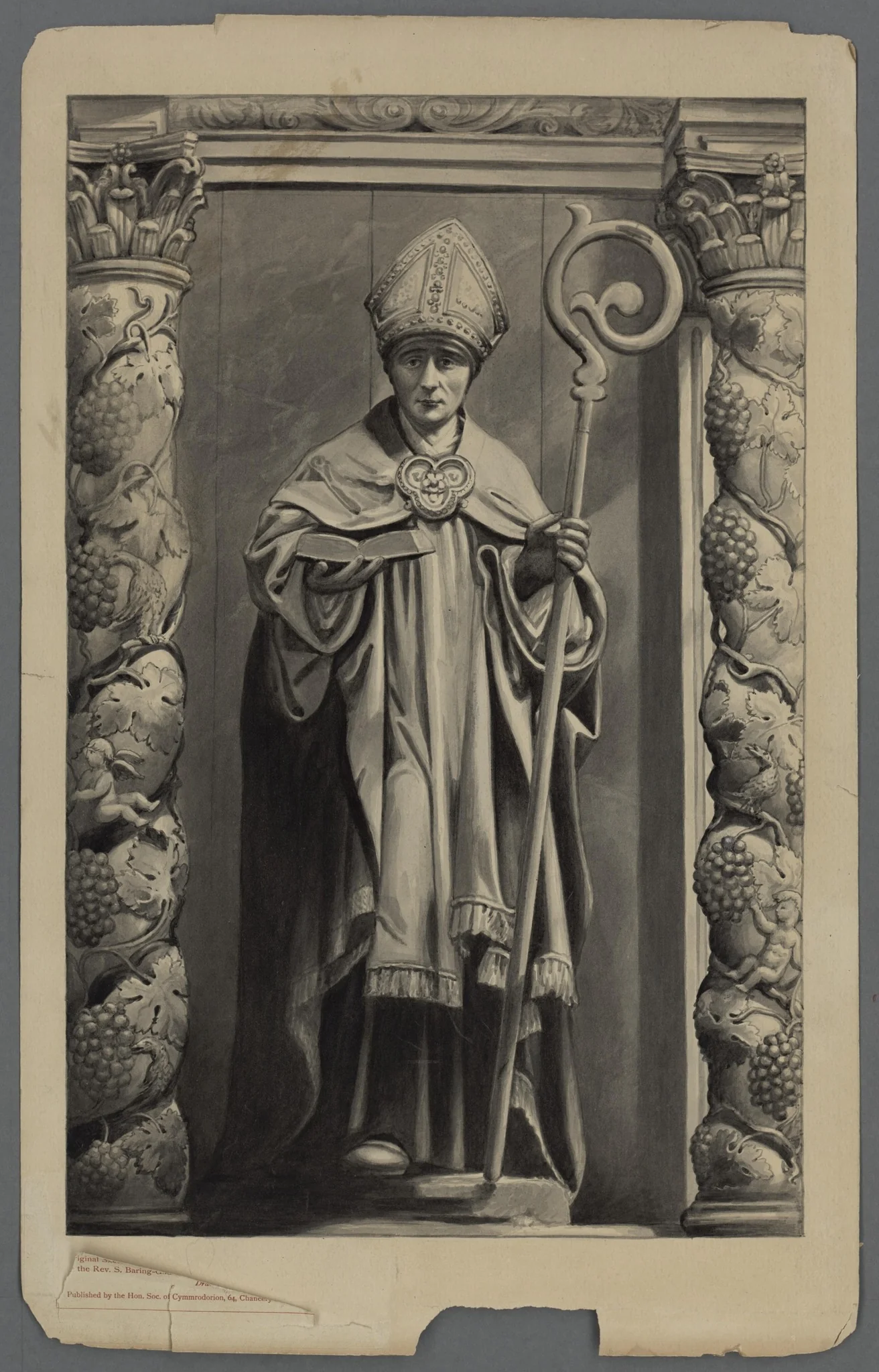 Saint David, detail