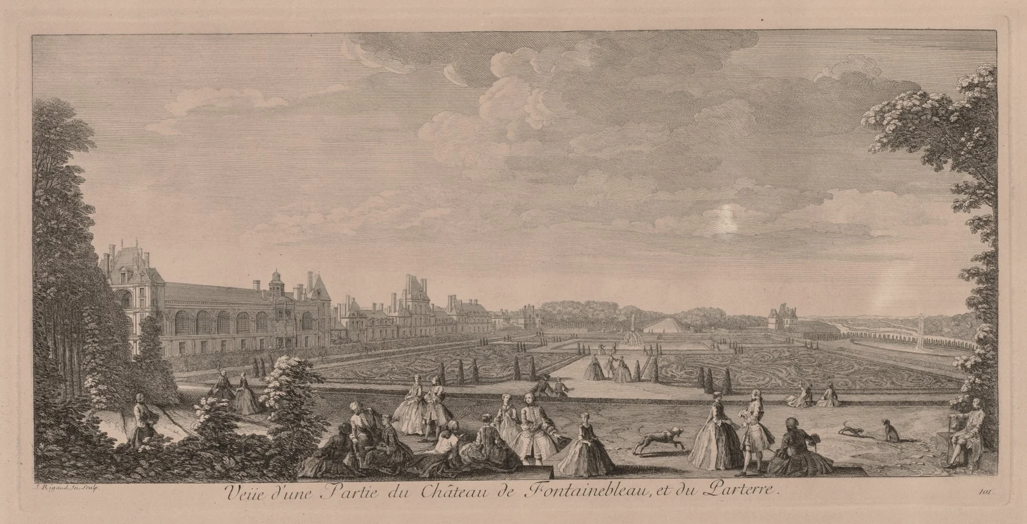 Chateau Fontainebleau and Gardens, detail