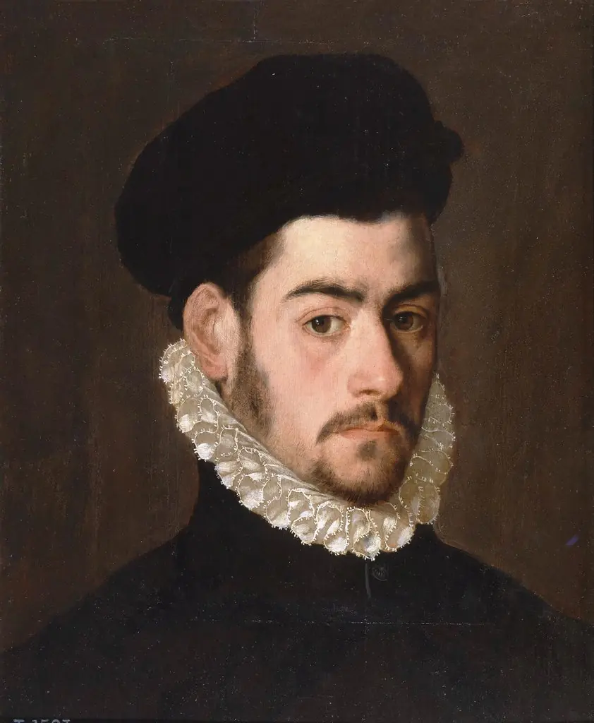 Self-portrait (?), by Alonso Sánchez Coello, oil, 1570
