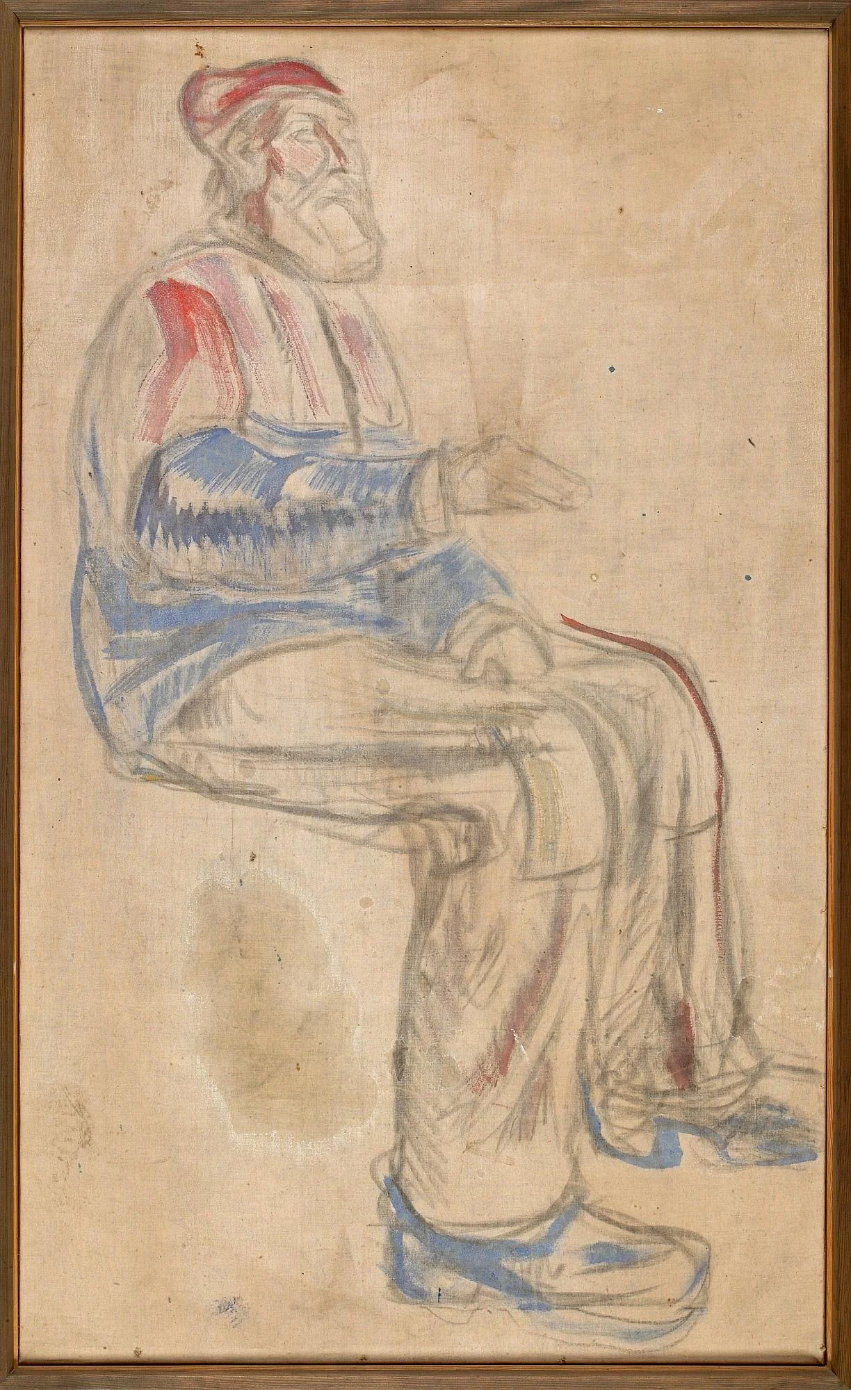History: Study for the Old Man, detail