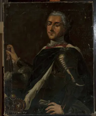 Portrait of Stanisław August Poniatowski, by Marcello Bacciarelli, oil, 1781