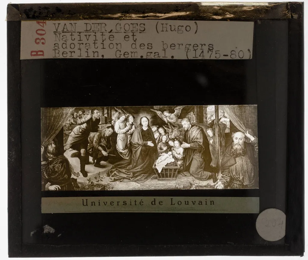 Hugo van der Goes. Kerstverhaal. Aanbidding der Herders, by Hugo Van der Goes, unspecified, 1480