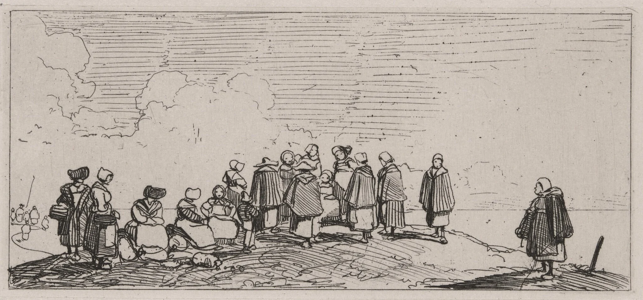 Women on the Shore, detail