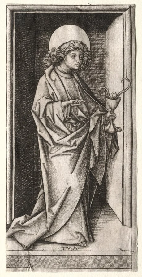 St. John with Serpent in Chalice, detail