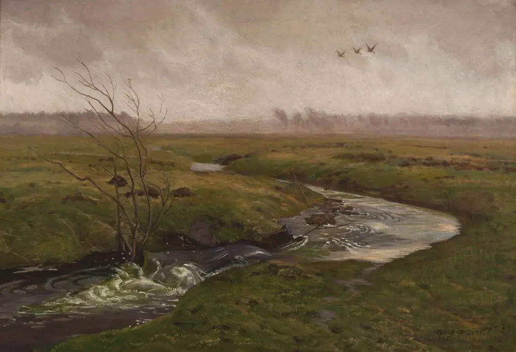 Springtime, by Józef Chełmoński, oil, 1896