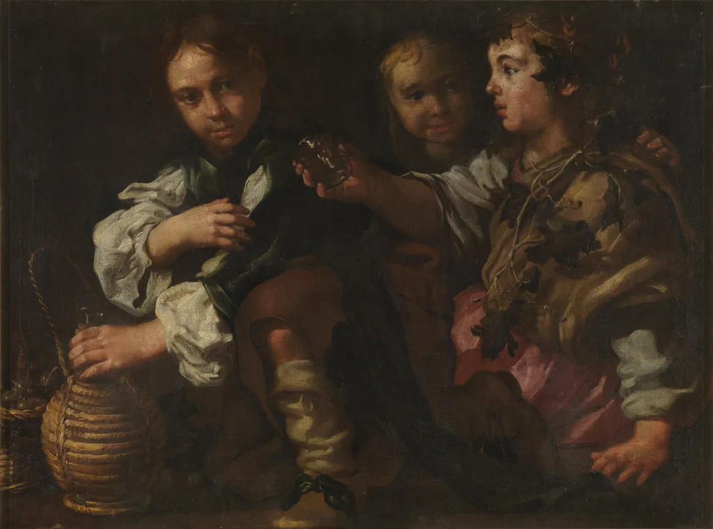 Bacanal infantil, by Bernhard Keil, oil, 1601