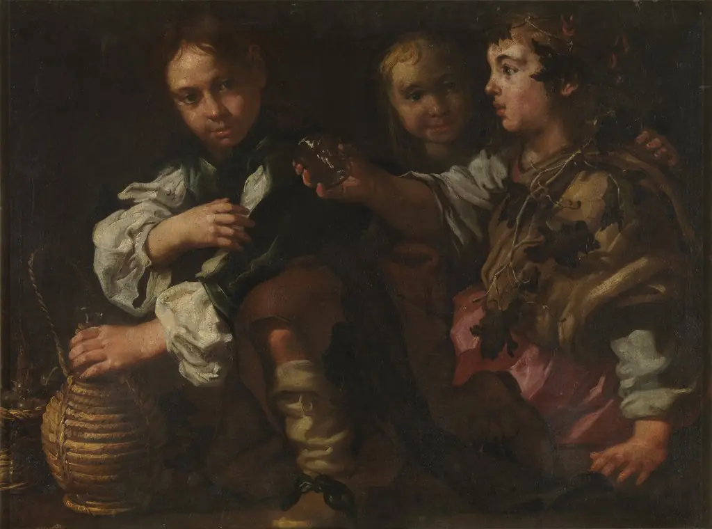 Bacanal infantil, by Bernhard Keil, oil, 1601