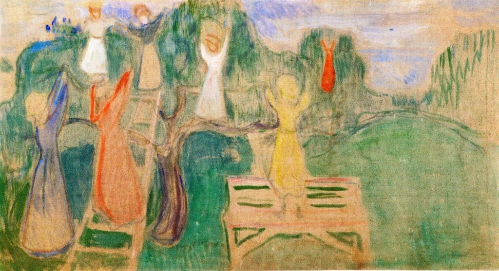 Women Picking Fruit, detail