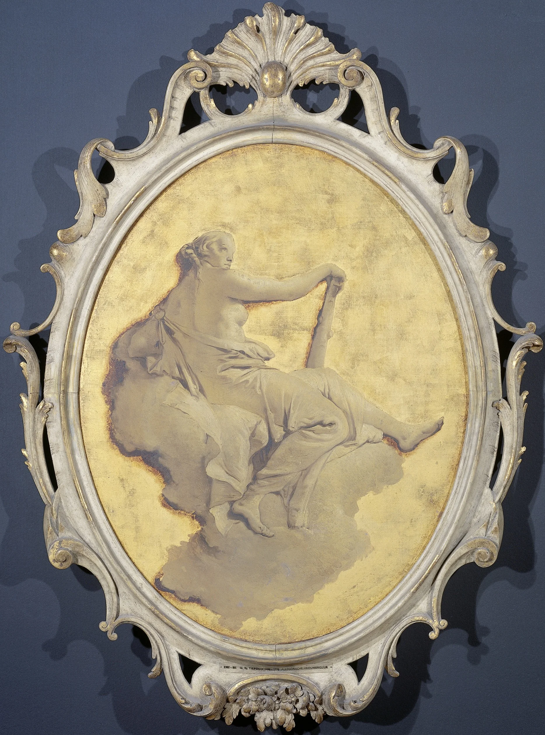 Allegorical Figure of a Woman with a Club (Fortitude?), detail