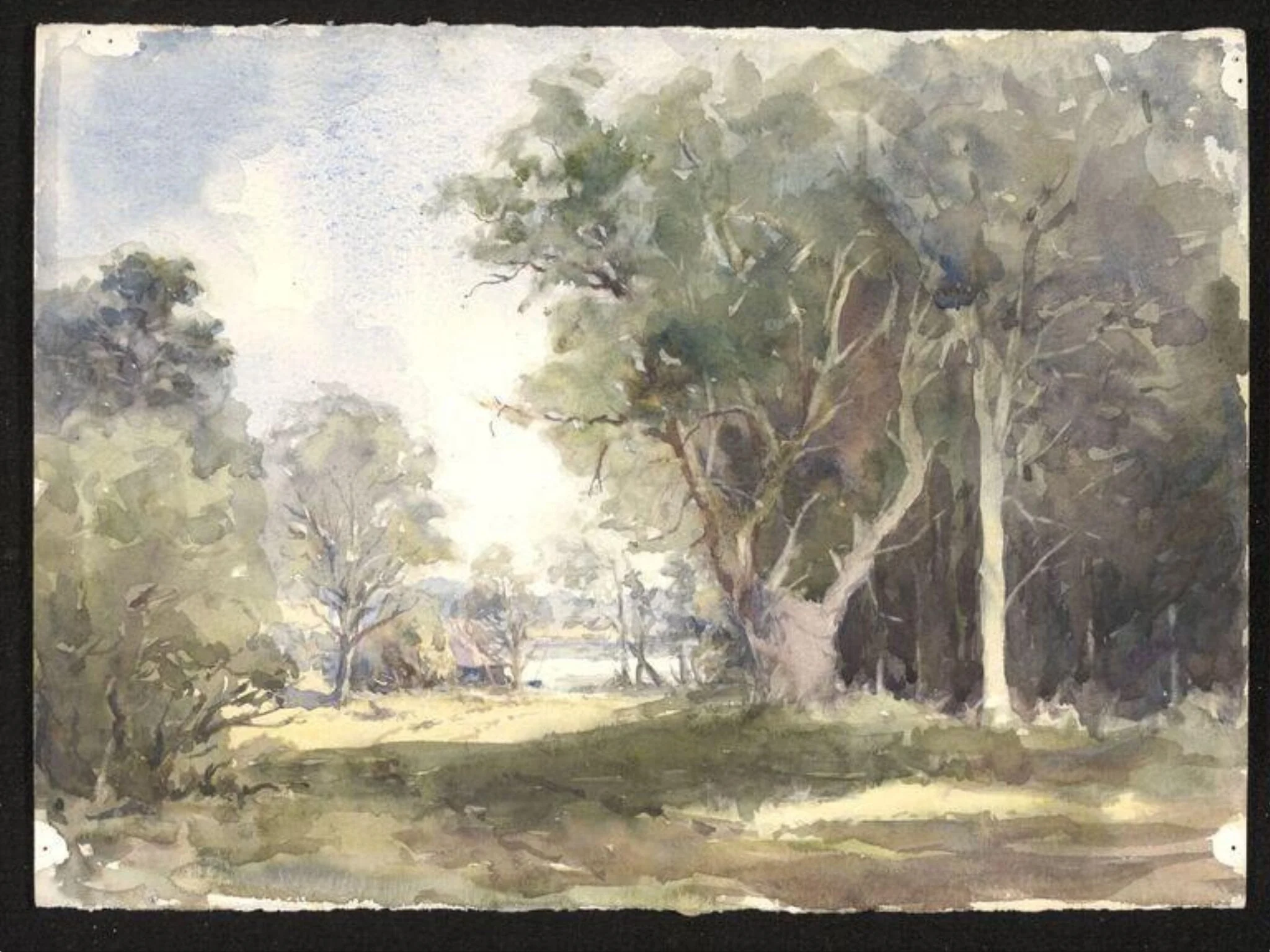 A Road through a wood, detail