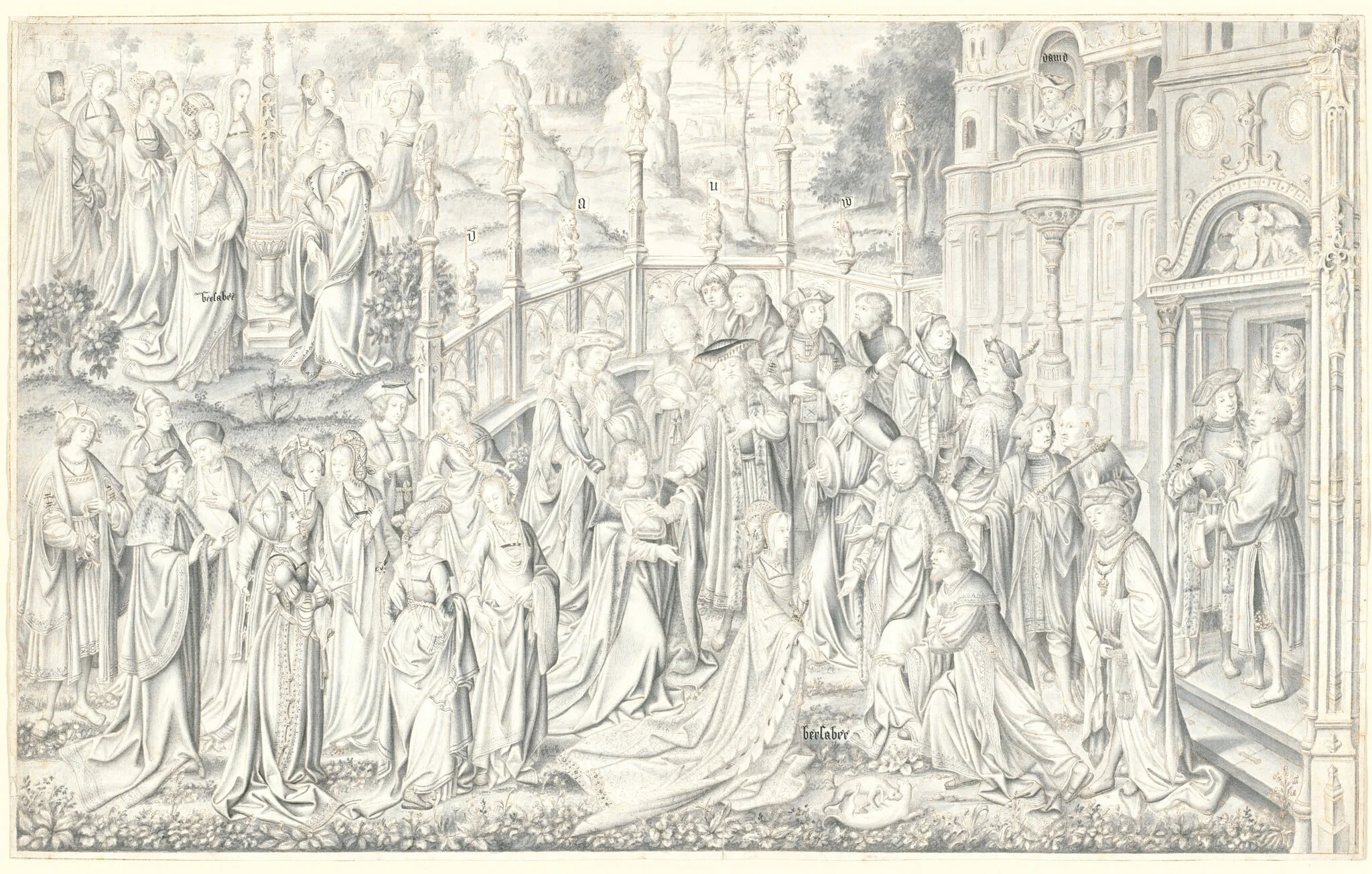 David and Bathsheba, detail