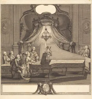 Concert Méchanique, by Joseph de Longueil, ink, 1769