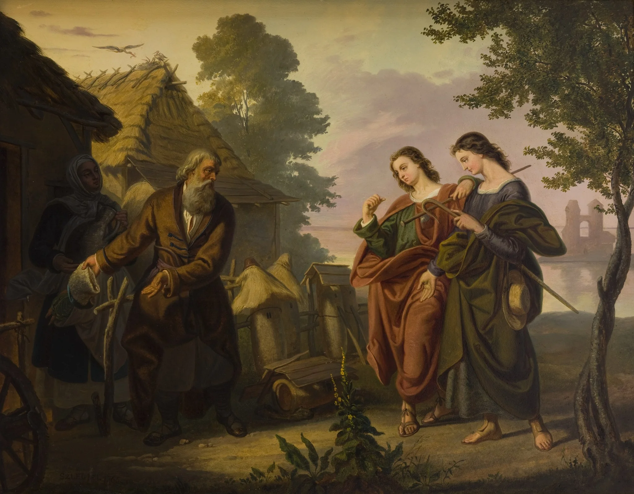 Pilgrims Visiting Piast, detail
