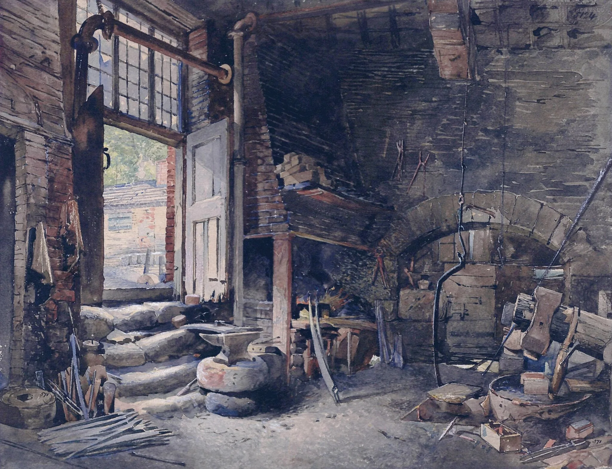 A Smith's Shop, detail