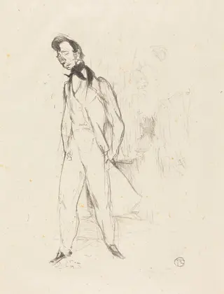 Adolphe or the Sad Young Man (Adolphe ou le jeune homme triste), by Henri de Toulouse-Lautrec, ink, 1894
