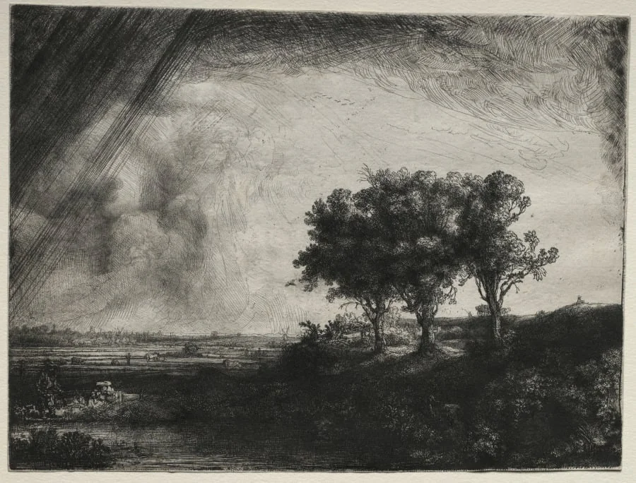 The Three Trees, detail