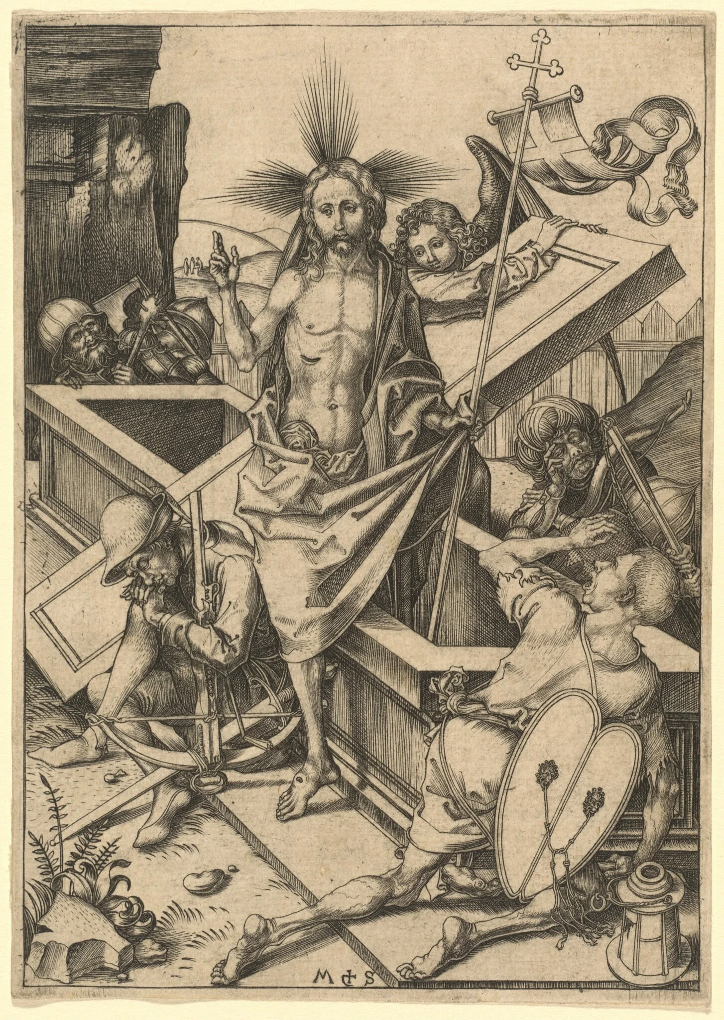 The Resurrection, detail