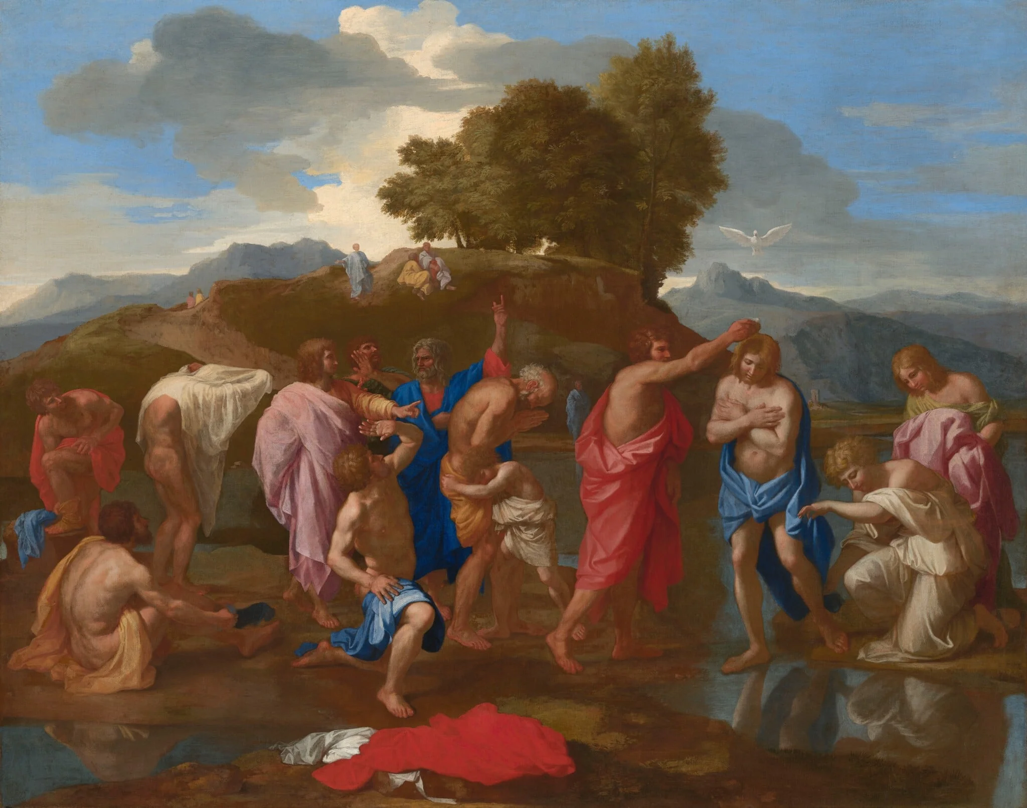 The Baptism of Christ, detail