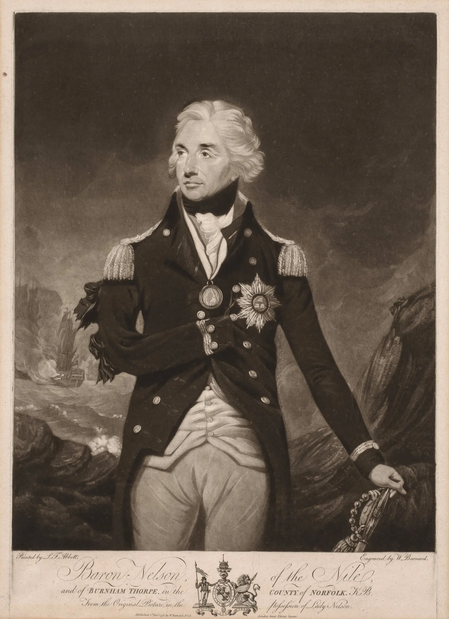 Horatio Nelson, detail