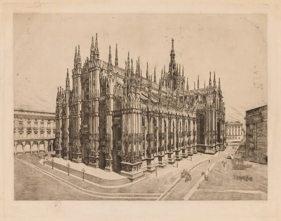 Cathedral, Milan, detail