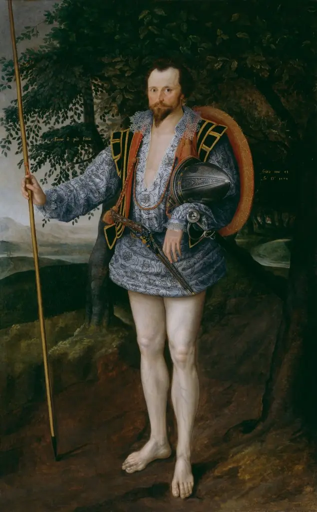 Portrait of Captain Thomas Lee, by Marcus Gheeraerts the Younger, oil, 1598