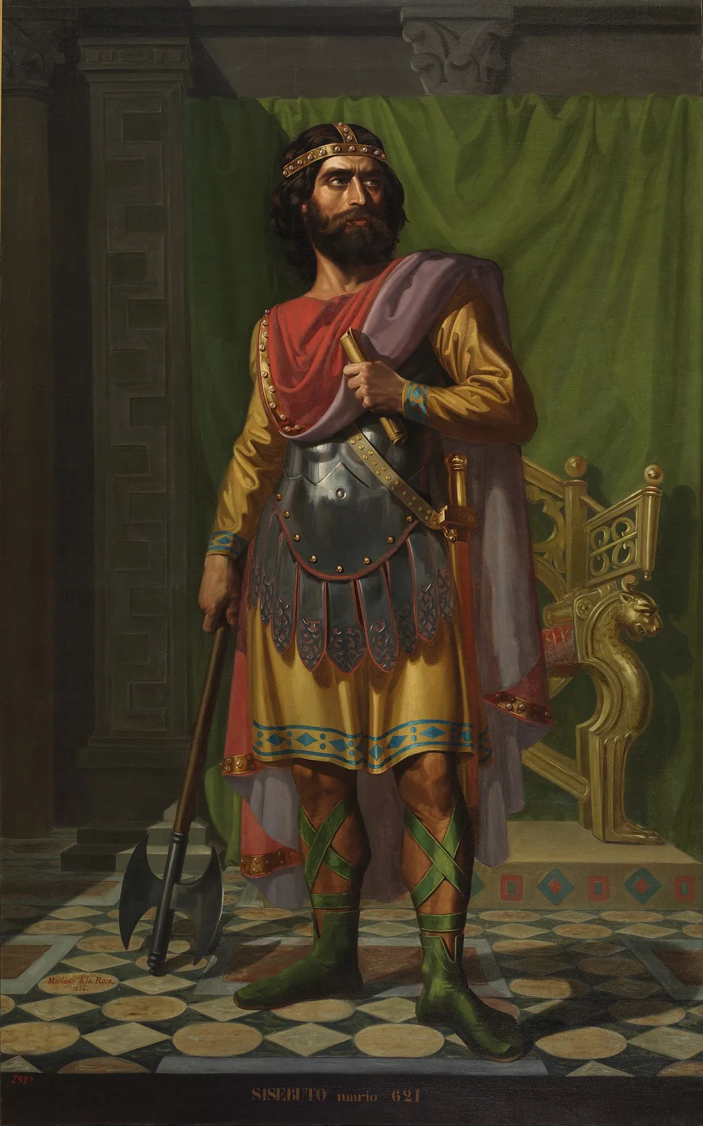 Sisebuto, by Mariano de la Roca y Delgado, oil, 1854