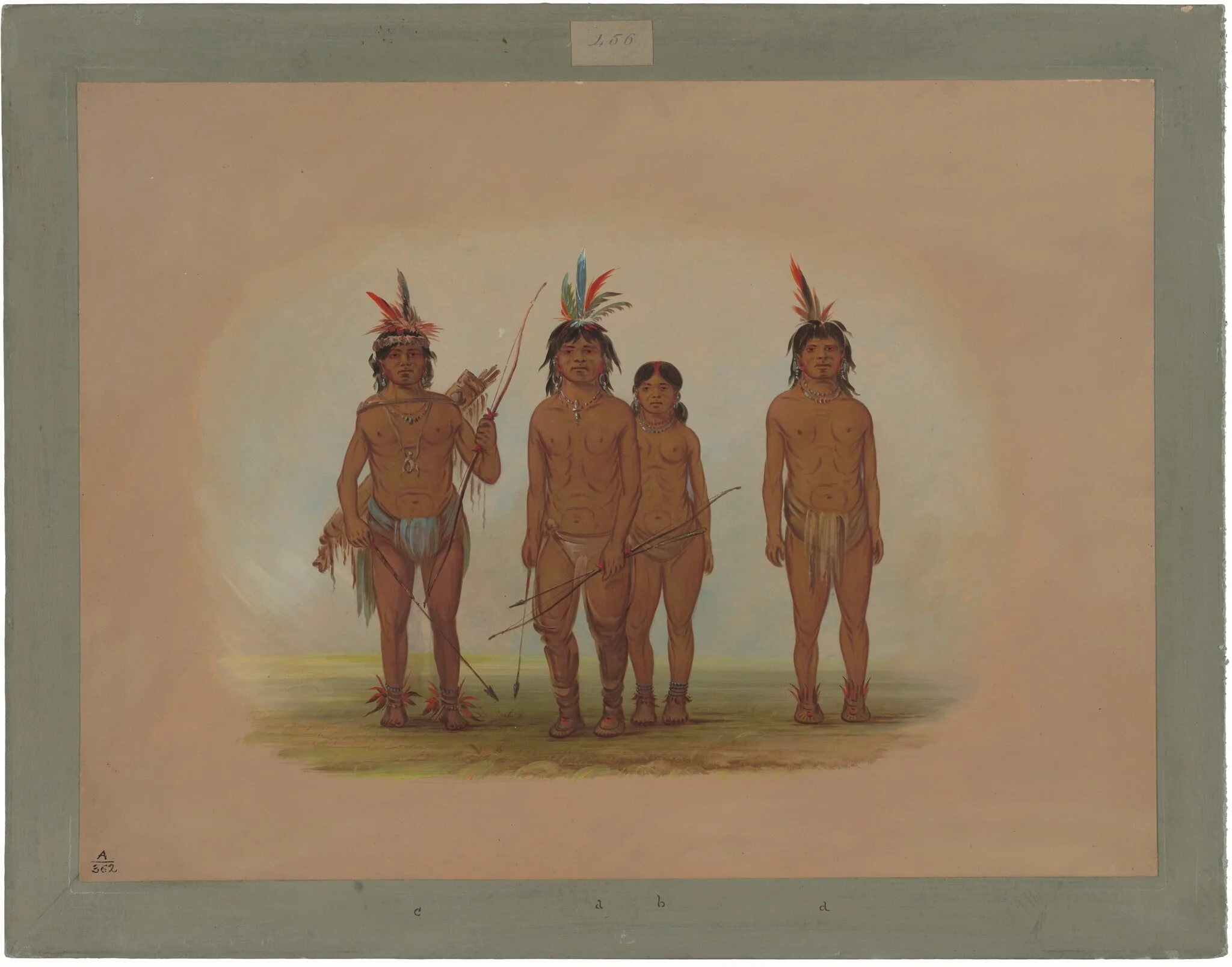 Four Macouchi Indians, detail