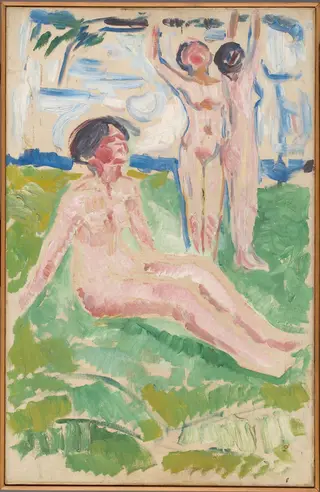 Harvesting Women, by Edvard Munch, oil, 1910