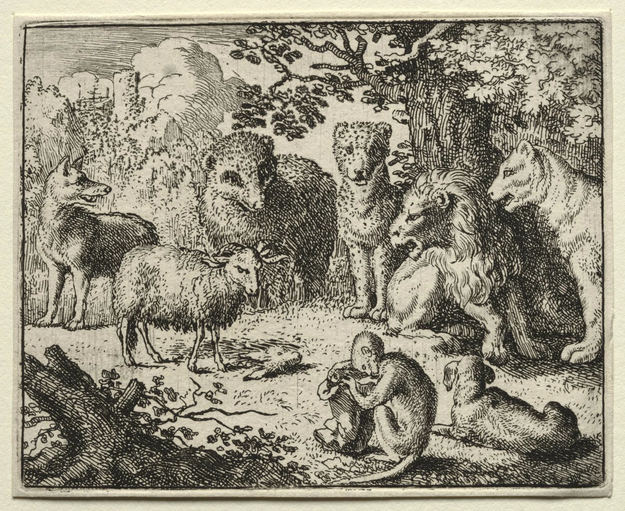 Reynard the Fox: The Arrival of the Packet, detail