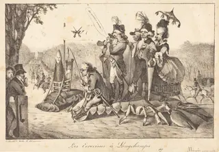 Les Ecrevisses à Longchamps, by Eugène Delacroix, ink, 1822