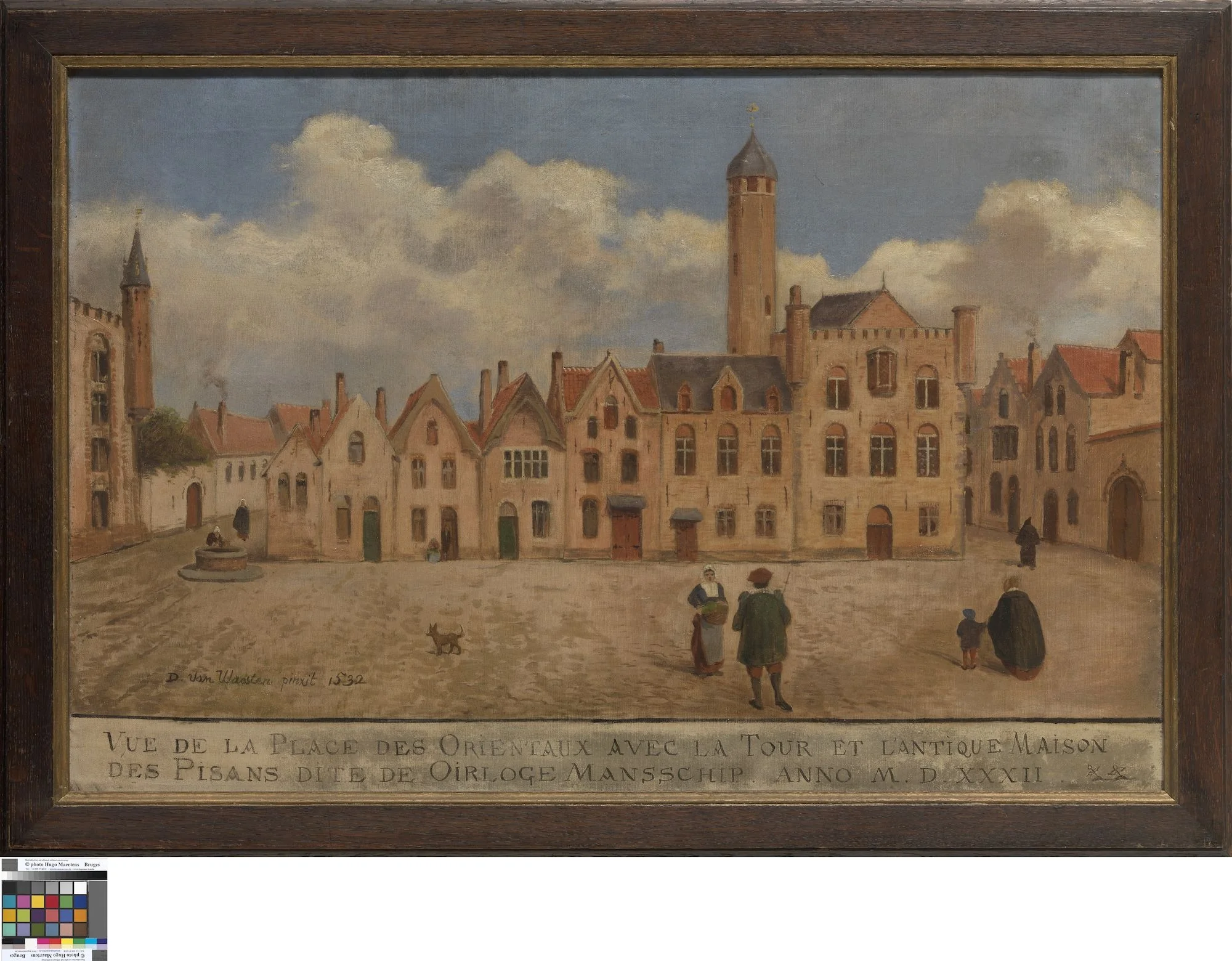 Het Oosterlingenplein in Brugge, detail