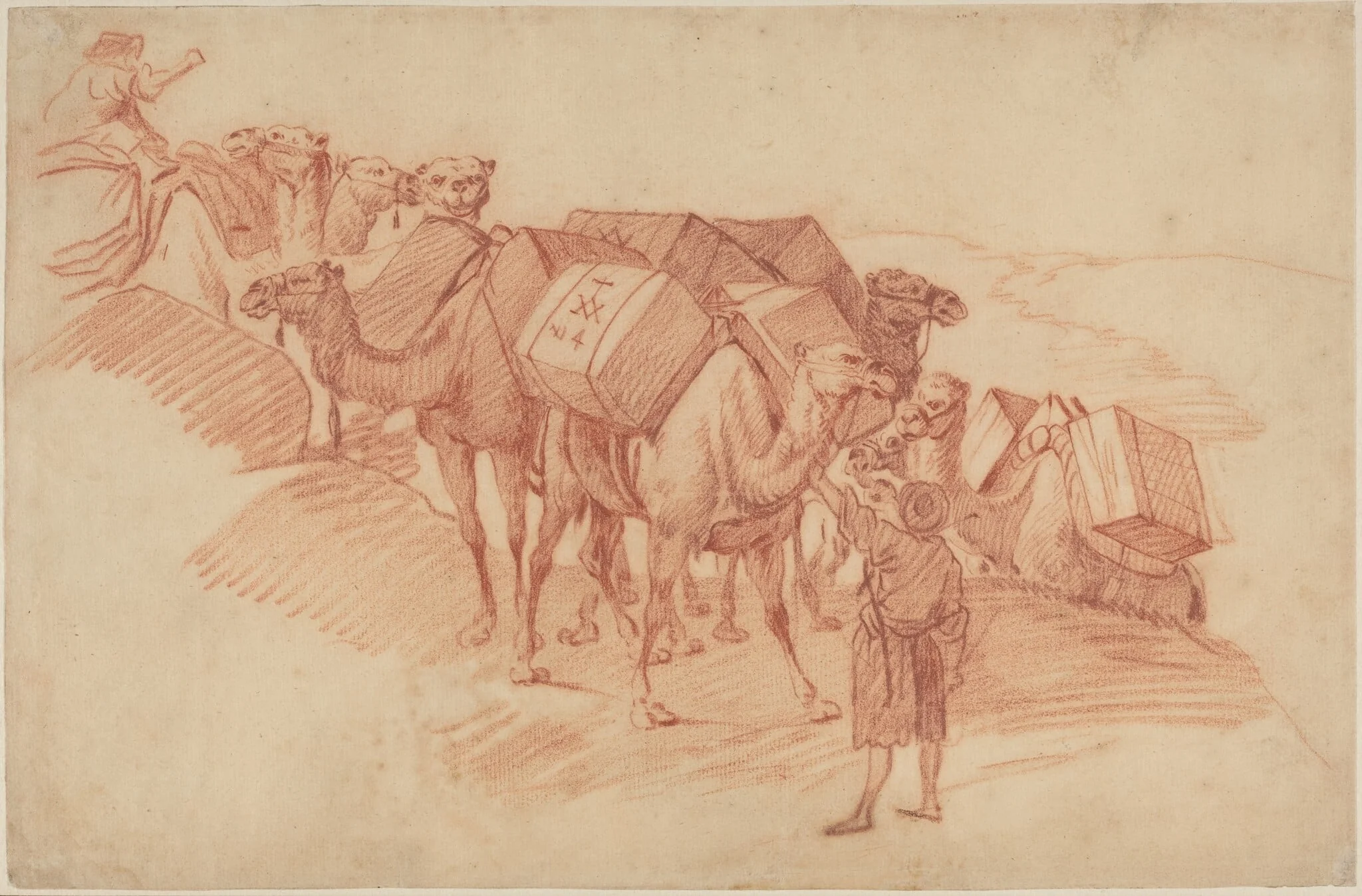 Camel Caravan, detail