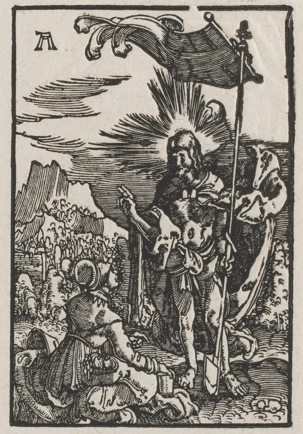 The Fall and Redemption of Man:  Christ Appearing to St. Mary Magdalen, by Albrecht Altdorfer, 1515