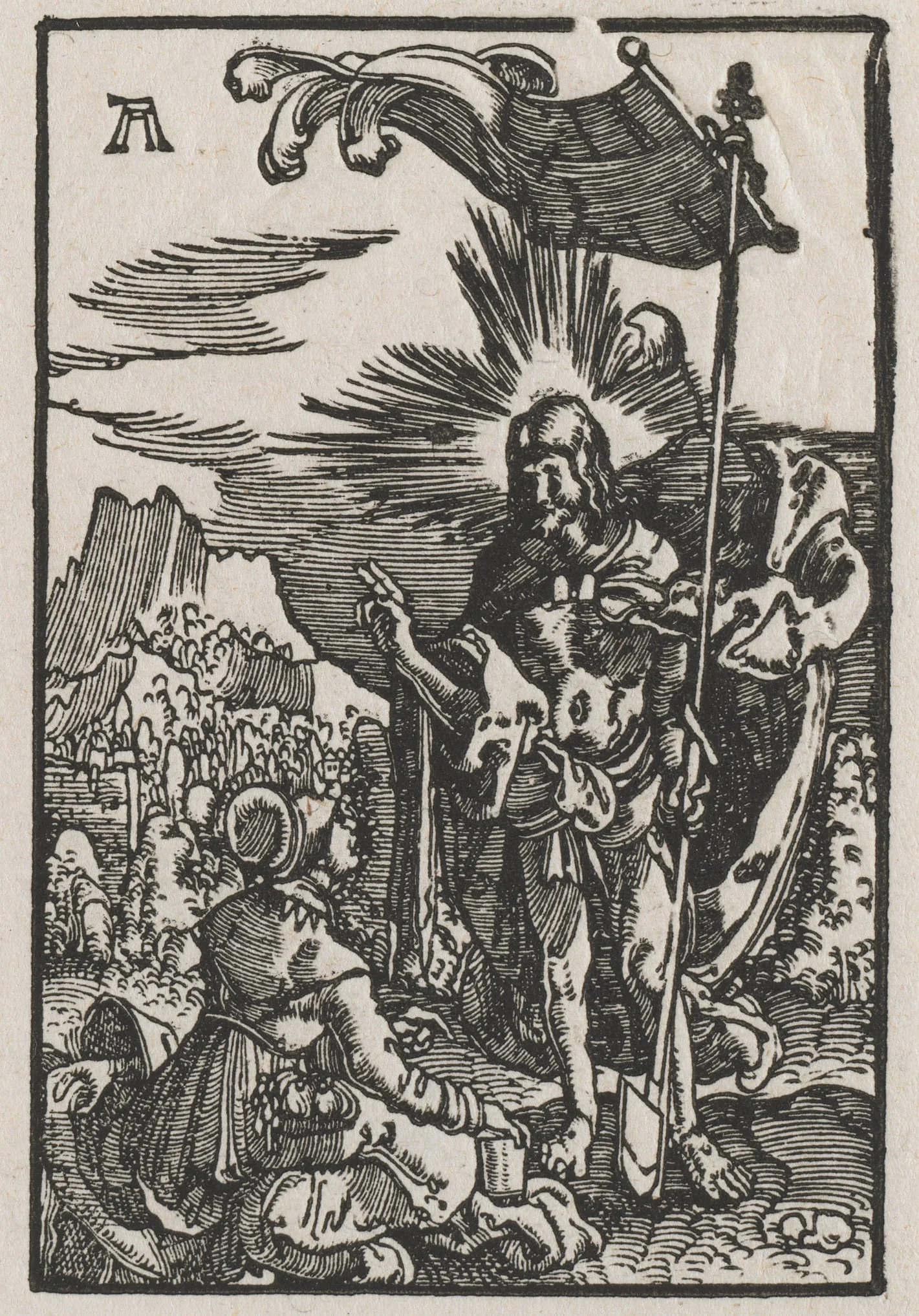 The Fall and Redemption of Man: Christ Appearing to St. Mary Magdalen, detail