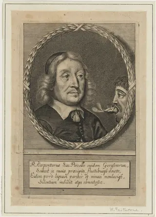 Richard Carpenter, by William Faithorne, ink, 1657