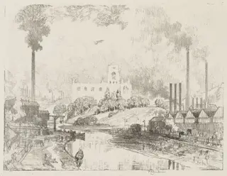 English War Work:  Peace and War, by Joseph Pennell, 1916