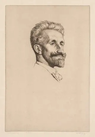 Robert Bontine Cunningham Graham, by William Strang, 1898