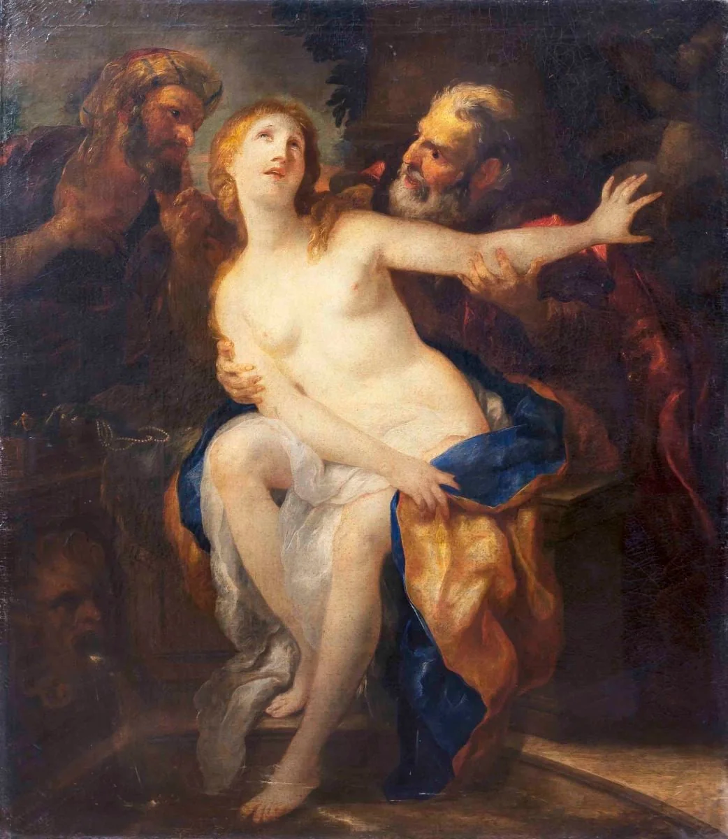Suzana și cei doi bătrâni, detail