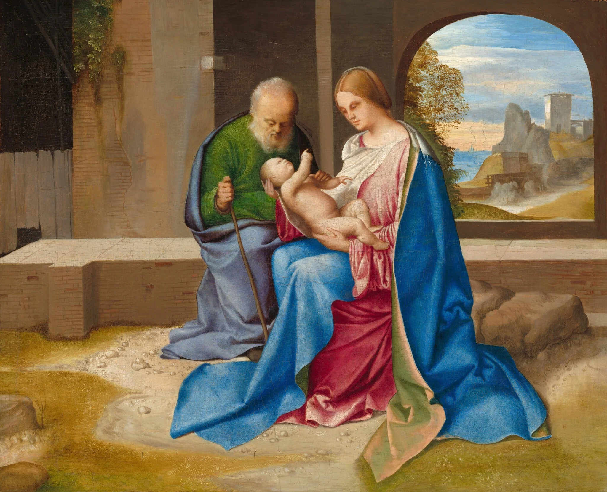 The Holy Family, detail