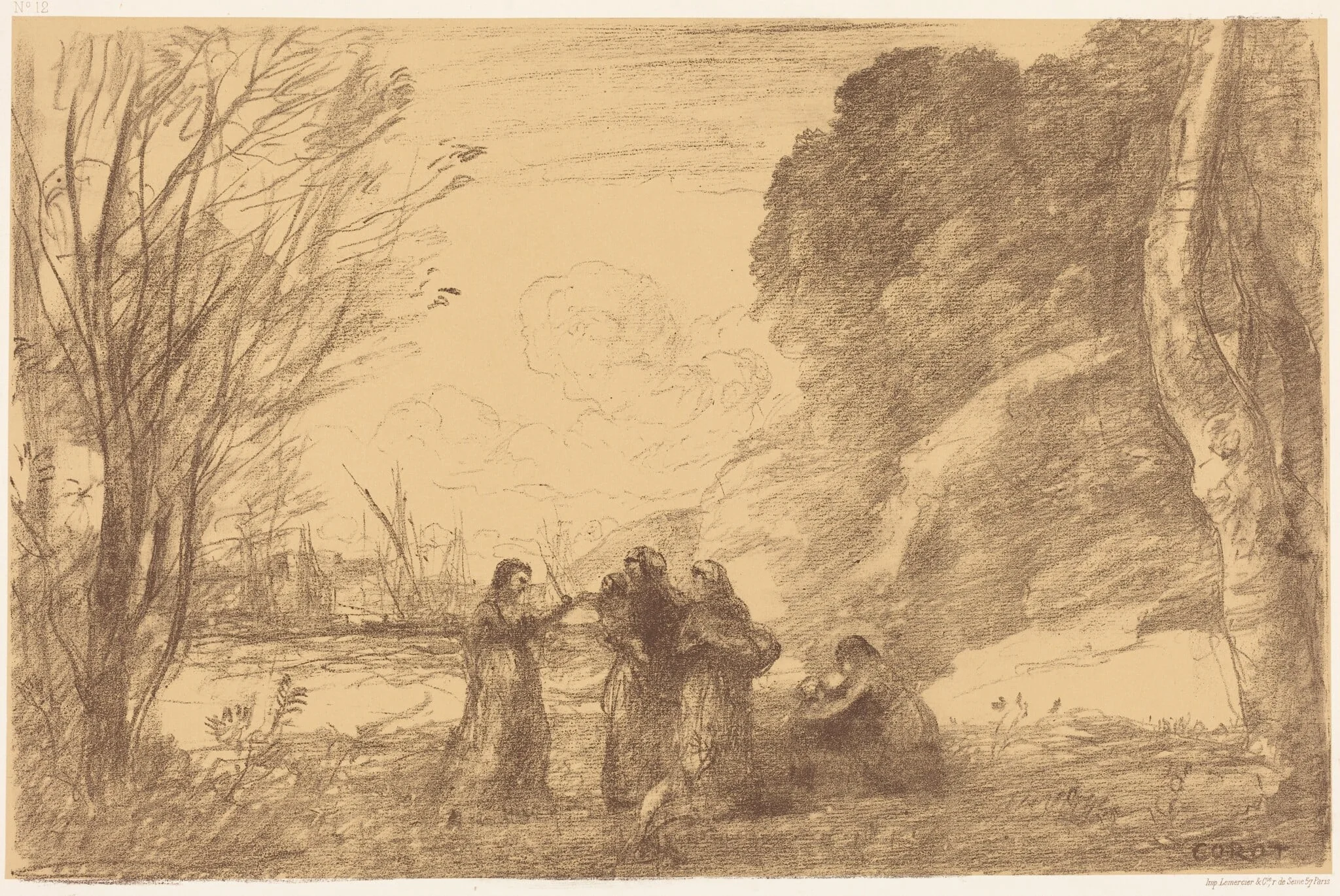 Family at Terracina (Une famille a terracine), detail