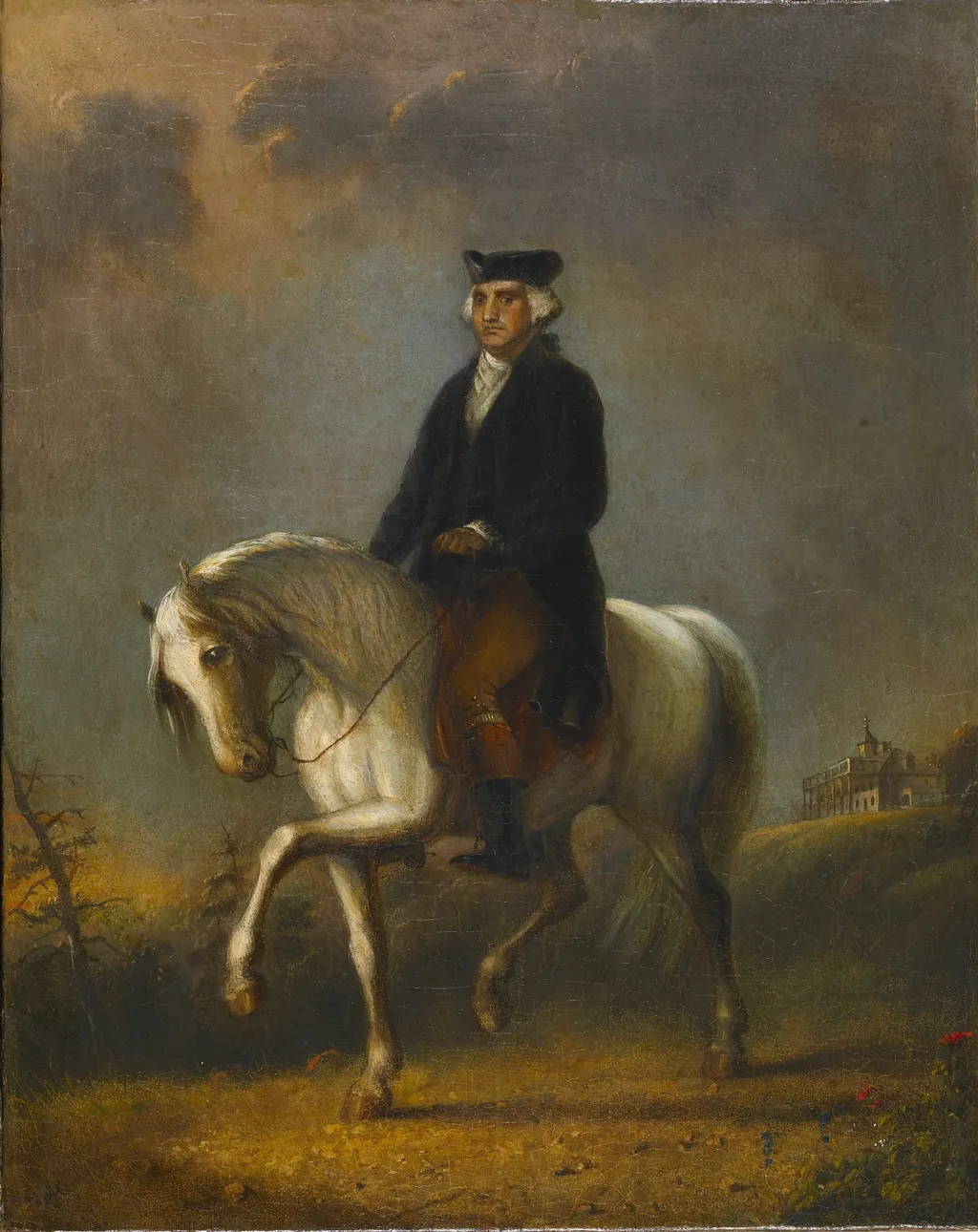 George Washington at Mount Vernon, by Alfred Jacob Miller, oil, 1850