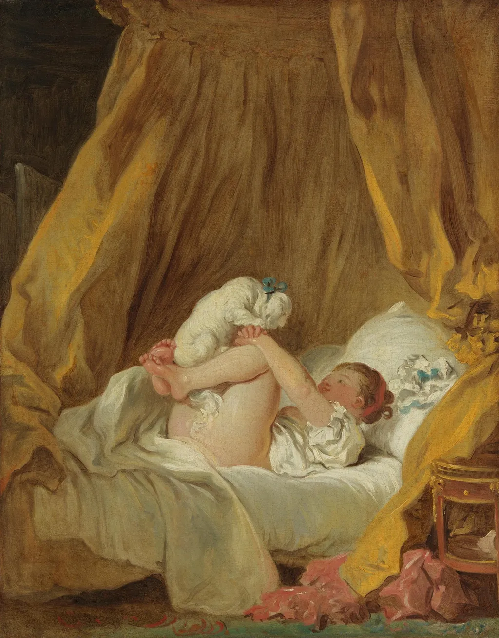 La Gimblette, by Jean Honoré Fragonard, oil, 1770