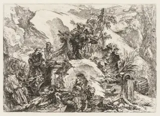 The Skeletons, by Giovanni Battista Piranesi, 1748